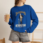 Deadwood Metropolitans Crewneck Sweatshirt - Vintage Defunct Baseball Teams - South Dakota