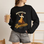Moorhead Barmaids Crewneck Sweatshirt - Vintage Defunct Baseball Teams - Minnesota