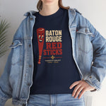 Baton Rouge Red Sticks T-Shirt (Heavyweight) - Vintage Defunct Baseball Teams - Louisiana