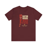 Baton Rouge Red Sticks T-Shirt (Premium Lightweight) - Vintage Defunct Baseball Teams - Louisiana