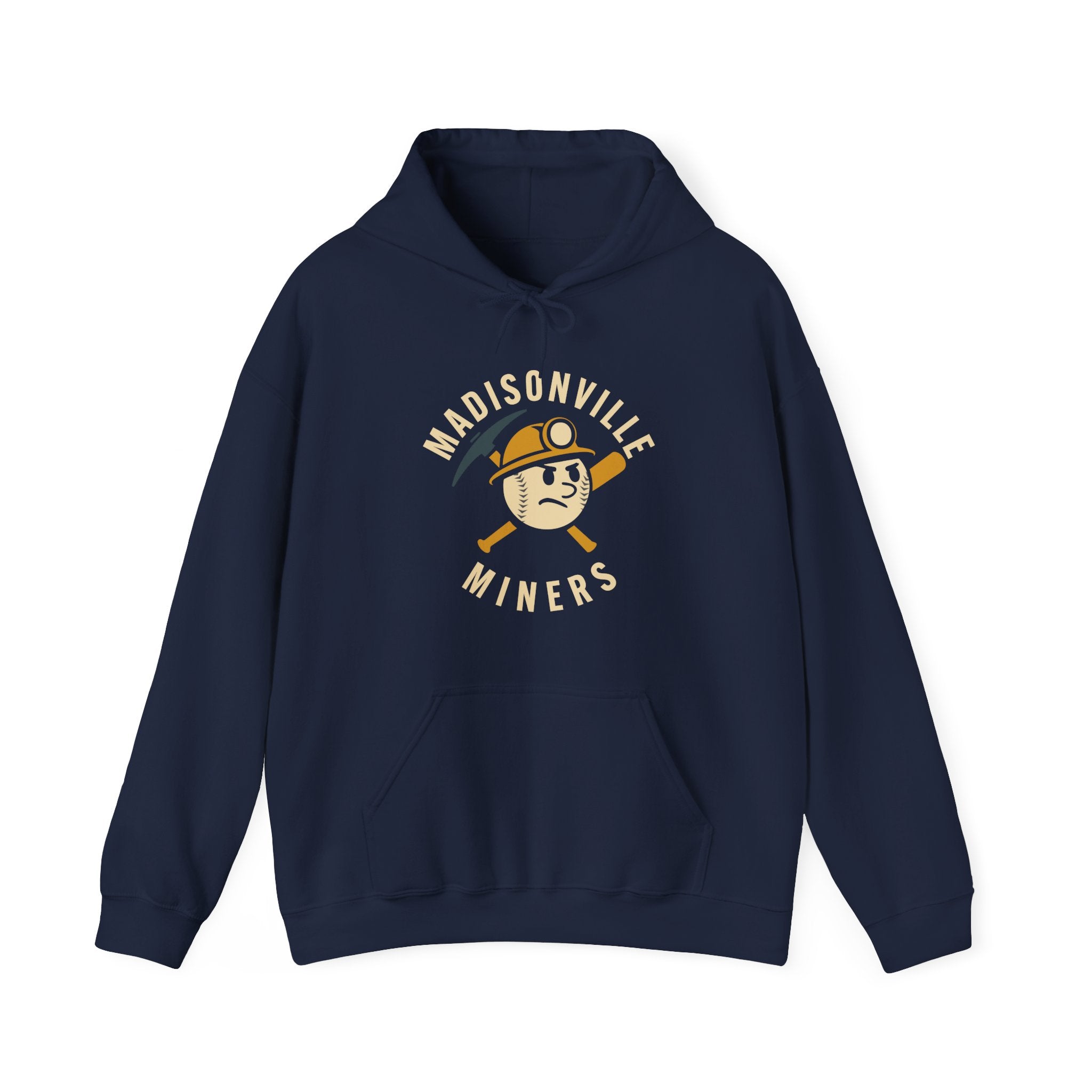 Madisonville Miners Hoodie - Vintage Defunct Baseball Teams