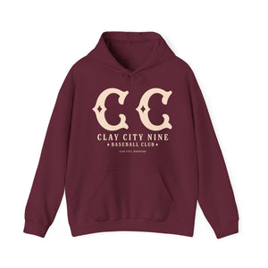 Clay City Nine Hoodie - Vintage Defunct Baseball Teams