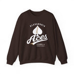 Alexandria Aces Crewneck Sweatshirt - Vintage Defunct Baseball Teams - Louisiana