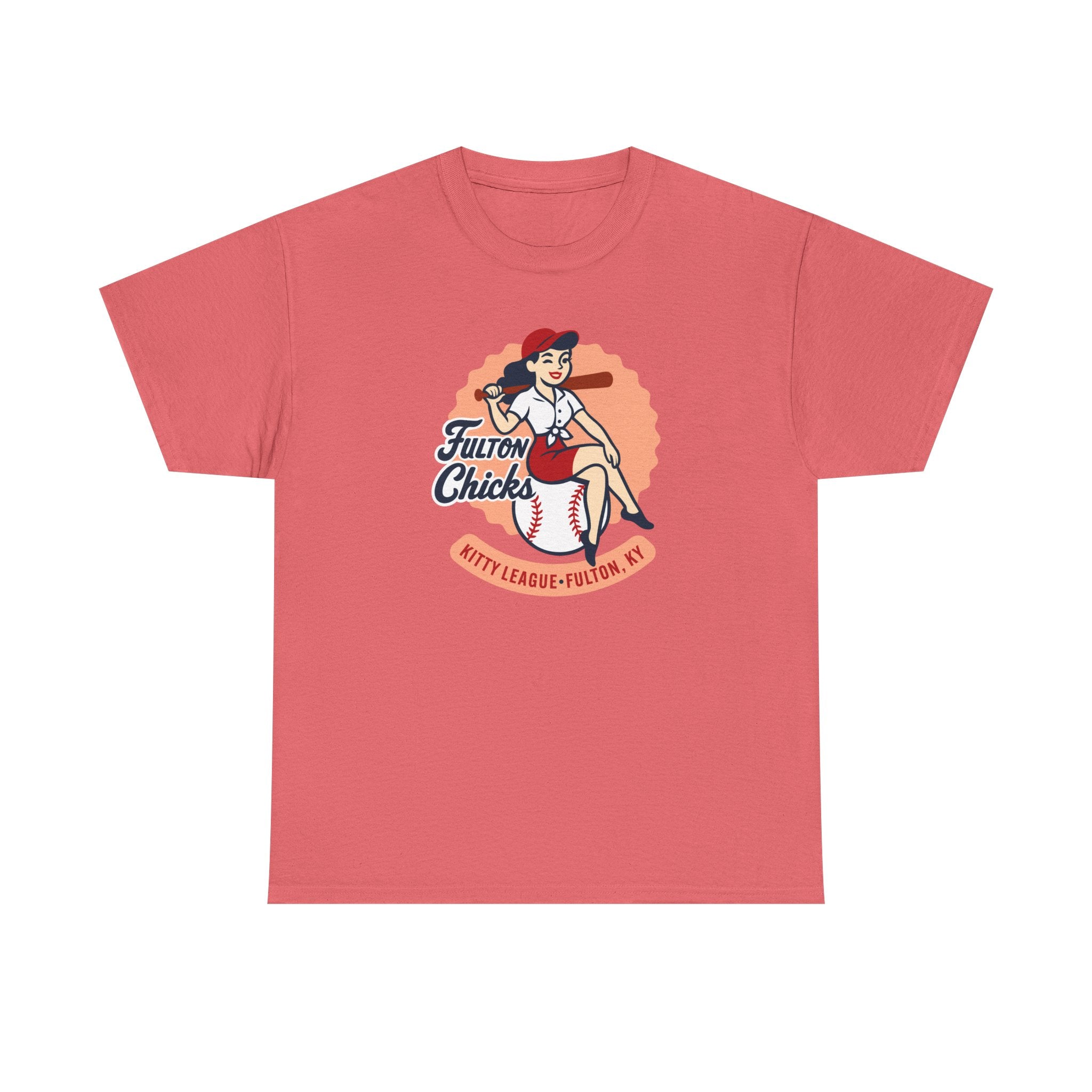 Fulton Chicks T-Shirt (Heavyweight) - Vintage Defunct Baseball Teams