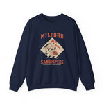 Milford Sandpipers Crewneck Sweatshirt - Vintage Defunct Baseball Teams - Delaware