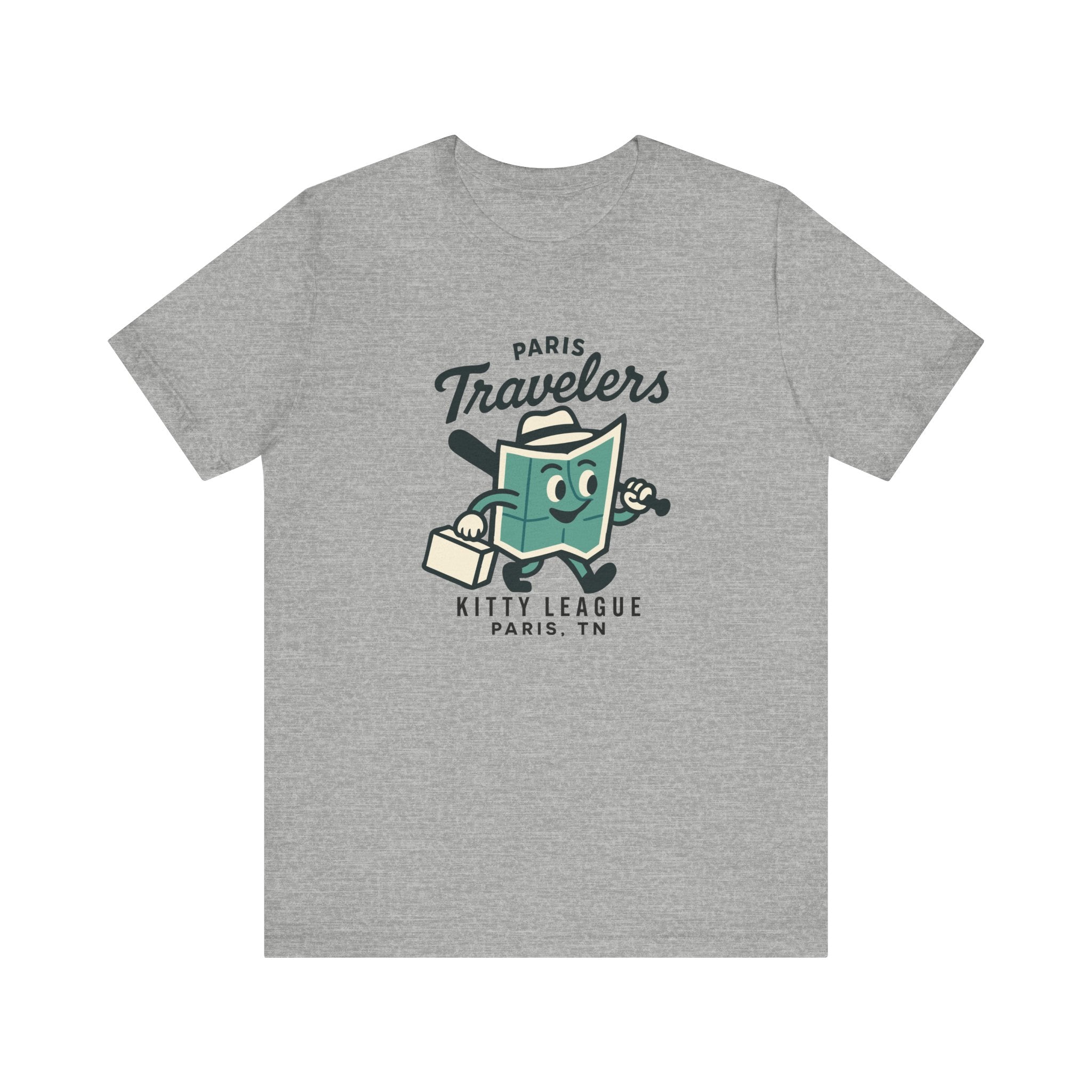 Paris Travelers T-Shirt (Premium Lightweight) - Vintage Defunct Baseball Teams