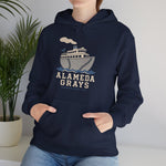 Alameda Grays Hoodie - Vintage Defunct Baseball Teams - California
