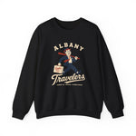 Albany Travelers Crewneck Sweatshirt - Vintage Defunct Baseball Teams - Georgia