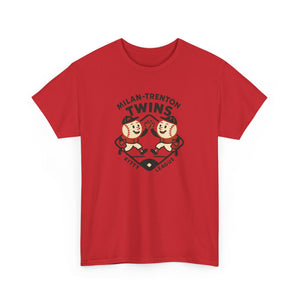 Milan-Trenton Twins T-Shirt (Heavyweight) - Vintage Defunct Baseball Teams