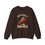Bartlesville Broncs Crewneck Sweatshirt - Vintage Defunct Baseball Teams - Oklahoma