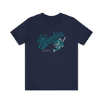 Muskegon Muskies T-Shirt (Premium Lightweight) - Vintage Defunct Baseball Teams - Michigan