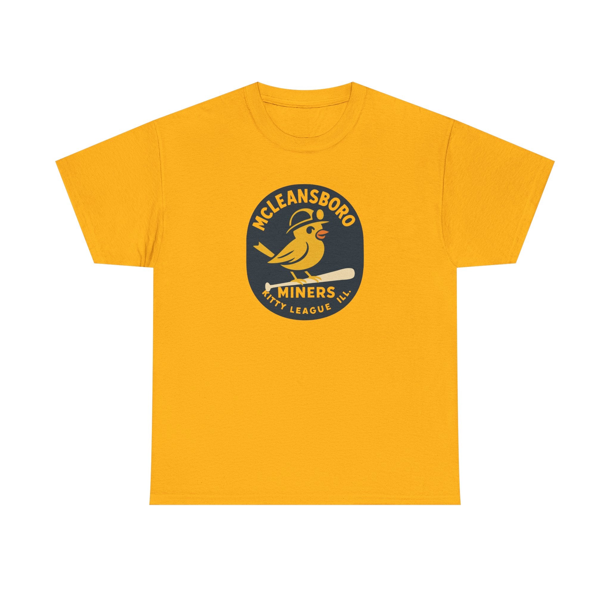McLeansboro Miners T-Shirt (Heavyweight) - Vintage Defunct Baseball Teams