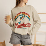 Bend Rainbows Crewneck Sweatshirt - Vintage Defunct Baseball Teams - Oregon