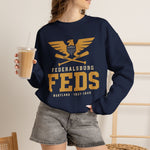 Federalsburg Feds Crewneck Sweatshirt - Vintage Defunct Baseball Teams - Maryland