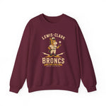 Lewiston Broncs Crewneck Sweatshirt - Vintage Defunct Baseball Teams - Idaho