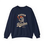 Akron Rubbermen Crewneck Sweatshirt - Vintage Defunct Baseball Teams - Ohio