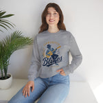 Jeanerette Blues Crewneck Sweatshirt - Vintage Defunct Baseball Teams - Louisiana