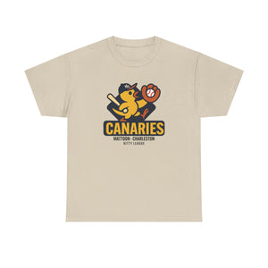 Mattoon-Charleston Canaries T-Shirt (Heavyweight) - Vintage Defunct Baseball Teams