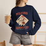 Milford Sandpipers Crewneck Sweatshirt - Vintage Defunct Baseball Teams - Delaware