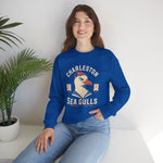 Charleston Sea Gulls Crewneck Sweatshirt - Vintage Defunct Baseball Teams - South Carolina