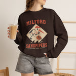 Milford Sandpipers Crewneck Sweatshirt - Vintage Defunct Baseball Teams - Delaware