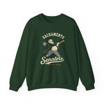 Sacramento Senators Crewneck Sweatshirt - Vintage Defunct Baseball Teams - California