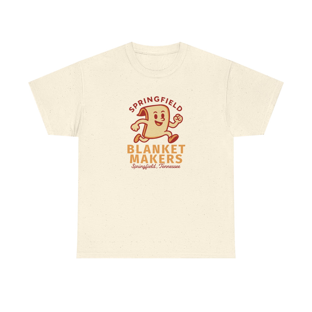Springfield Blanket Makers T-Shirt (Heavyweight) - Vintage Defunct Baseball Teams