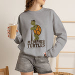 Memphis Turtles Crewneck Sweatshirt - Vintage Defunct Baseball Teams - Tennessee