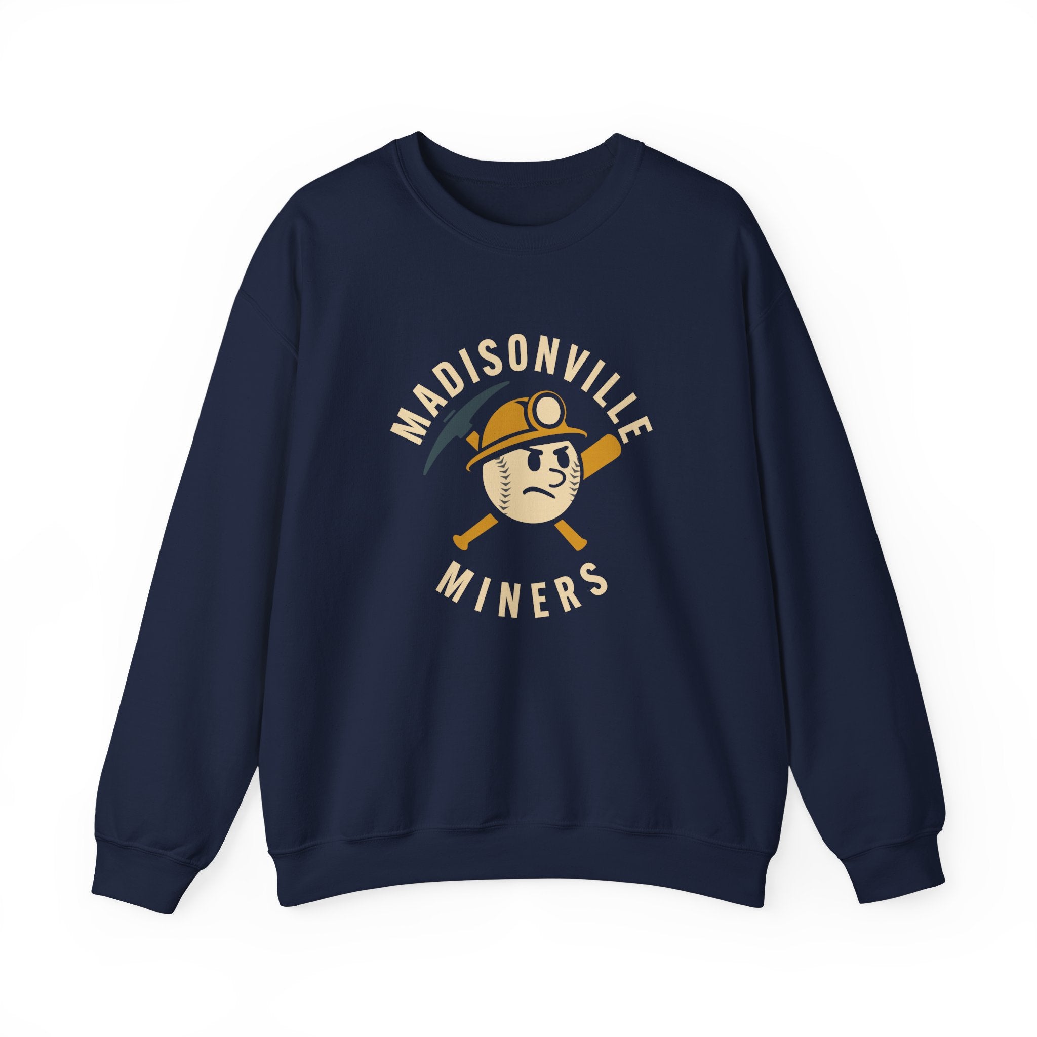 Madisonville Miners Crewneck Sweatshirt - Vintage Defunct Baseball Teams