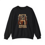 Butte Smoke Eaters Crewneck Sweatshirt - Vintage Defunct Baseball Teams - Montana