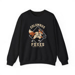Columbus Foxes Crewneck Sweatshirt - Vintage Defunct Baseball Teams - Georgia