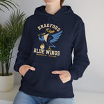 Bradford Blue Wings Hoodie - Vintage Defunct Baseball Teams - Pennsylvania