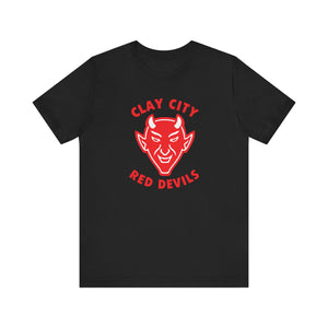 Clay City Red Devils T-Shirt (Premium Lightweight) - Vintage Defunct Baseball Teams