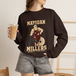 Mayodan Millers Crewneck Sweatshirt - Vintage Defunct Baseball Teams - North Carolina