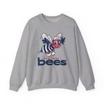 San Jose Bees 1960s Style Crewneck Sweatshirt - Vintage Defunct Baseball Teams - California