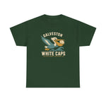 Galveston White Caps T-Shirt (Heavyweight) - Vintage Defunct Baseball Teams - Texas