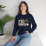 Merced Fig Growers Crewneck Sweatshirt - Vintage Defunct Baseball Teams - California