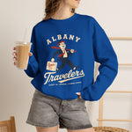 Albany Travelers Crewneck Sweatshirt - Vintage Defunct Baseball Teams - Georgia