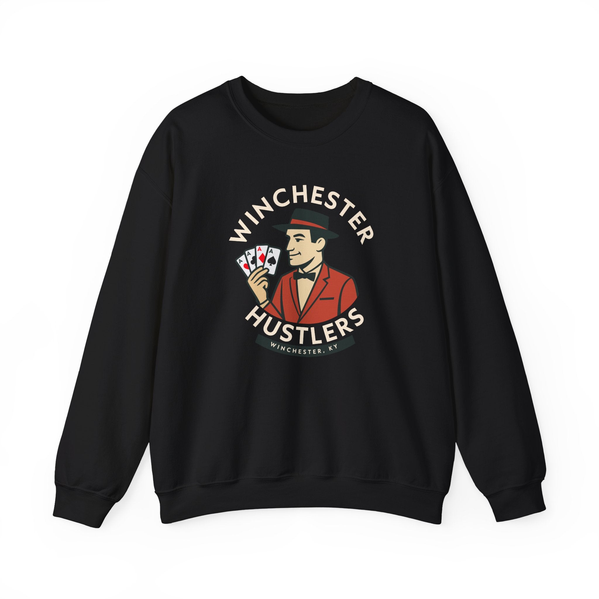 Winchester Hustlers Crewneck Sweatshirt - Vintage Defunct Baseball Teams