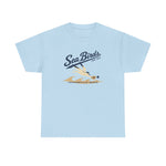Jacksonville Beach Sea Birds T-Shirt (Heavyweight) - Vintage Defunct Baseball Teams - Florida