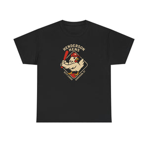 Henderson Hens T-Shirt (Heavyweight) - Vintage Defunct Baseball Teams