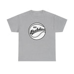 Boise Buckskins Heavyweight T-Shirt in sport grey with the Boise Buckskins logo, script lettering across a stitched baseball on the front