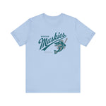 Muskegon Muskies T-Shirt (Premium Lightweight) - Vintage Defunct Baseball Teams - Michigan