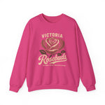 Victoria Rosebuds Crewneck Sweatshirt - Vintage Defunct Baseball Teams - Texas
