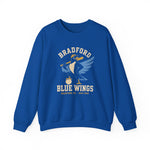 Bradford Blue Wings Crewneck Sweatshirt - Vintage Defunct Baseball Teams - Pennsylvania
