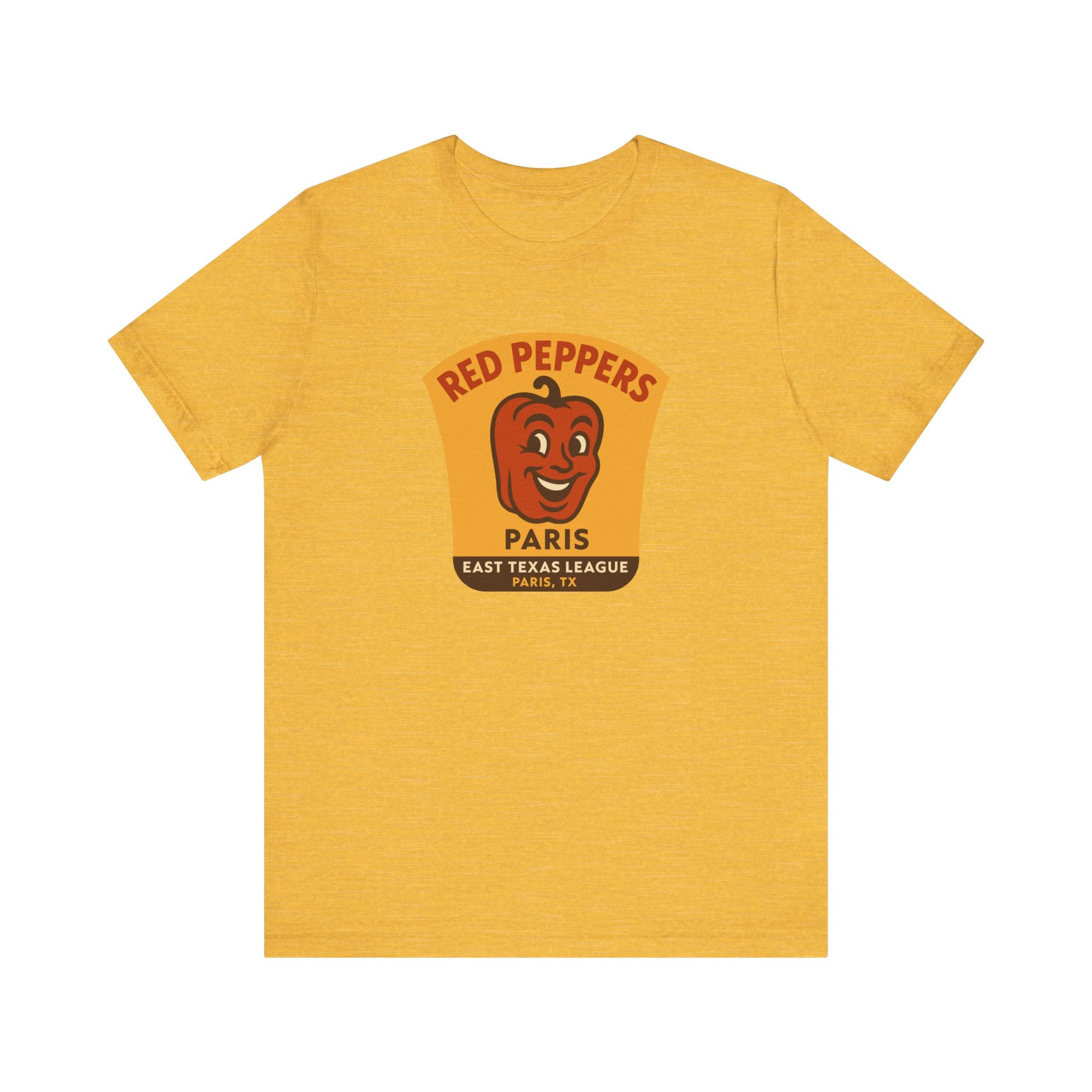 Paris Red Peppers T-Shirt (Premium Lightweight) - Vintage Defunct Baseball Teams