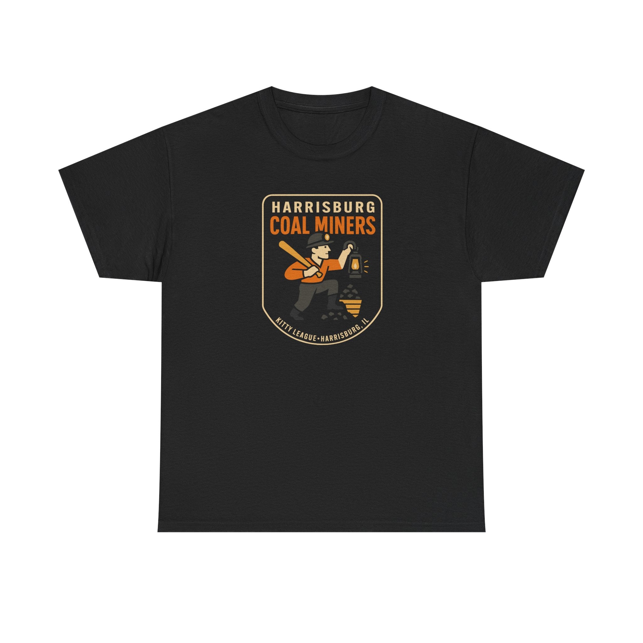Harrisburg Coal Miners T-Shirt (Heavyweight) - Vintage Defunct Baseball Teams
