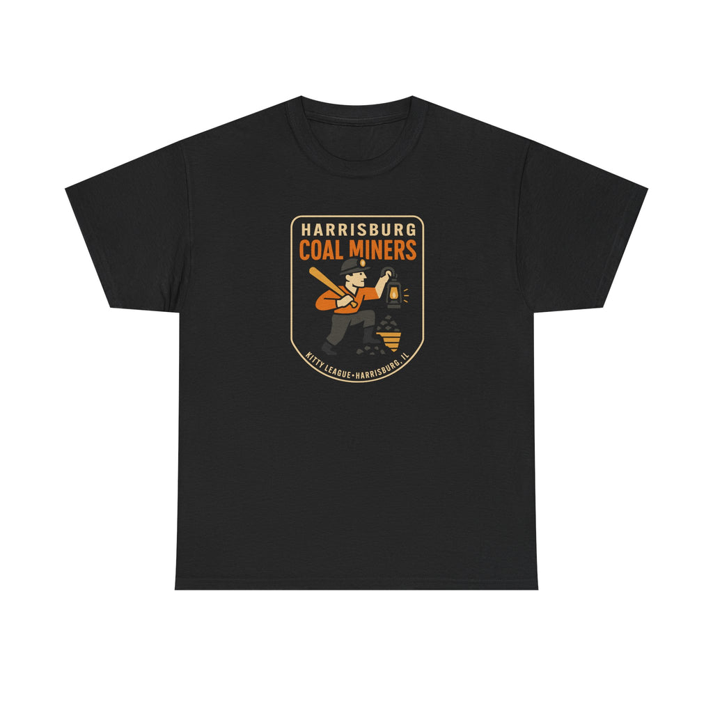 Harrisburg Coal Miners T-Shirt (Heavyweight) - Vintage Defunct Baseball Teams