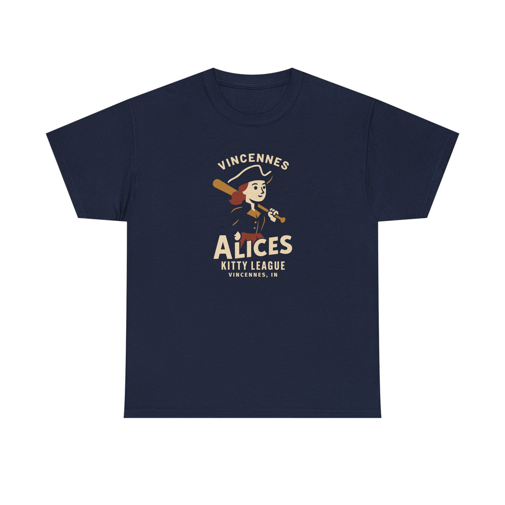 Vincennes Alices T-Shirt (Heavyweight) - Vintage Defunct Baseball Teams