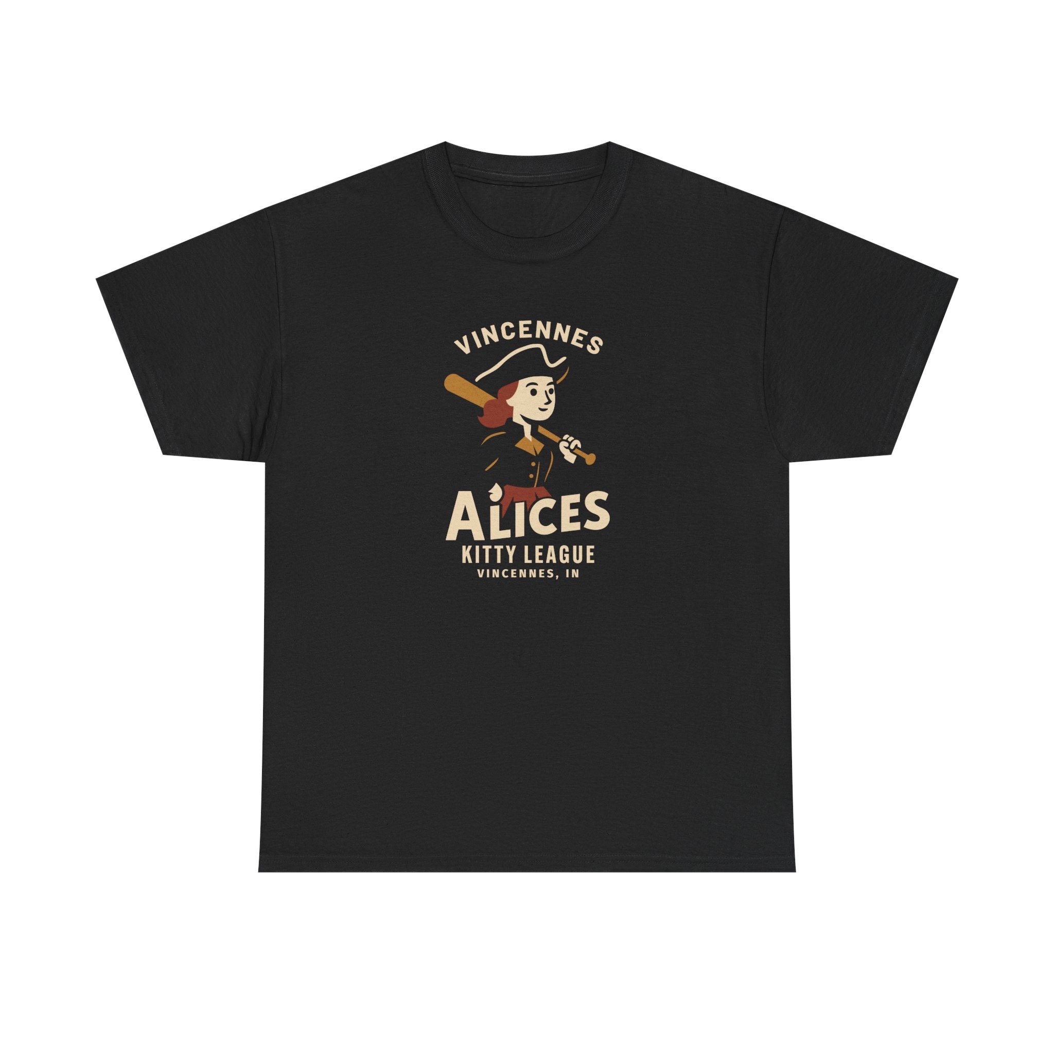 Vincennes Alices T-Shirt (Heavyweight) - Vintage Defunct Baseball Teams